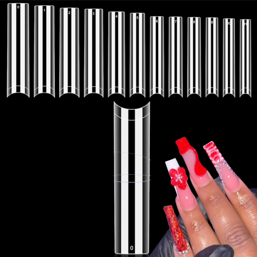 Square XXL nail tips